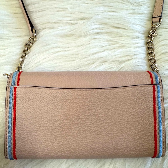 Kate Spade New York Eva Embroidered Wallet On A Change Clutch Crossbody Purse - Picture 15 of 16